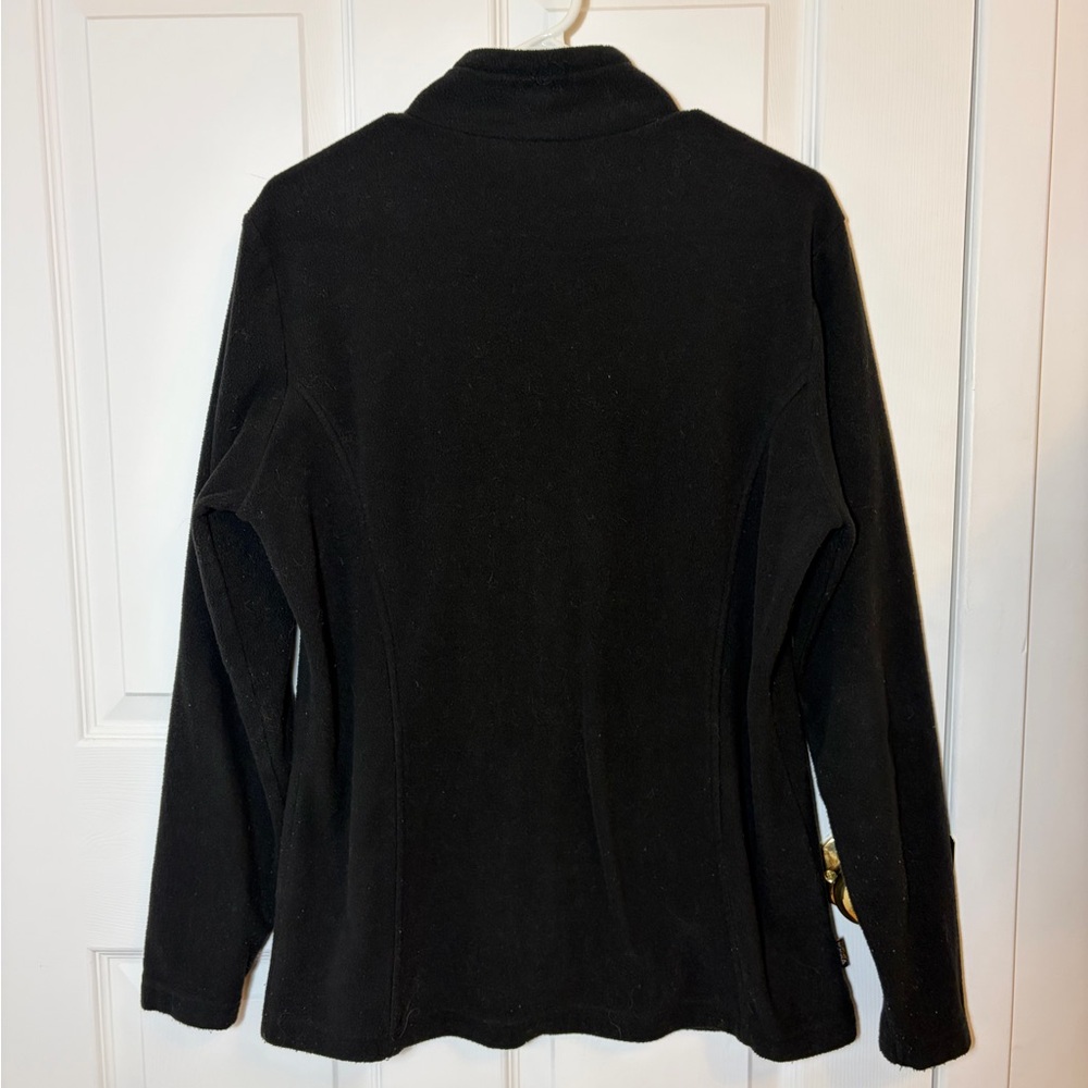 Black Women's Fleece Jacket - Picture 4 of 6